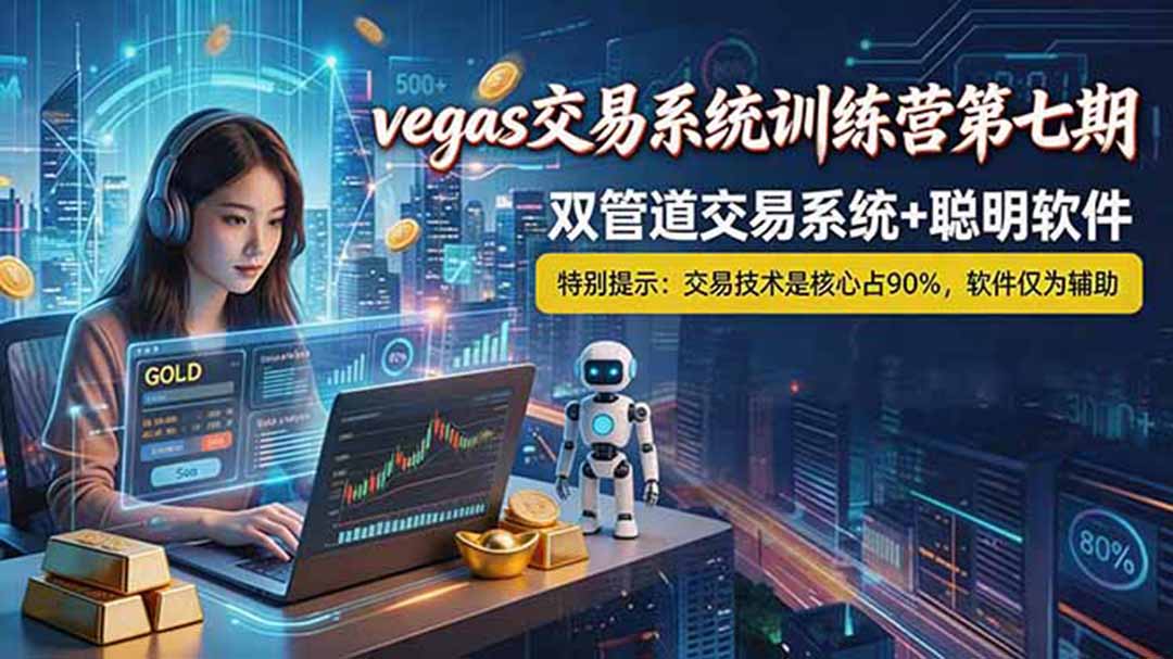 【海外美金AI搬砖】Vegas交易技术+聪明软件， 黄金期货日赚50-1000U， 长期稳定，小白轻松上手-瀚洪创业网