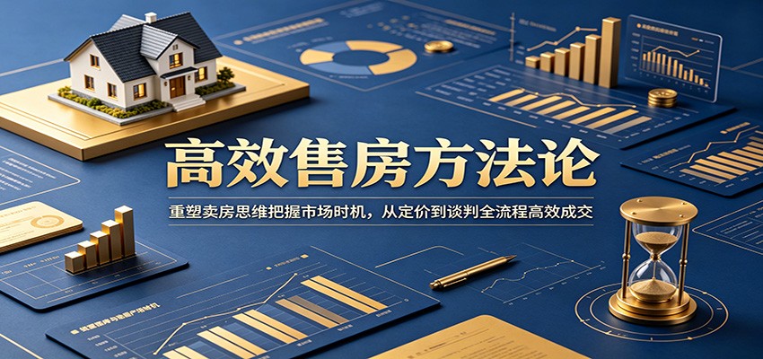 高效售房方法论：重塑卖房思维把握市场时机，从定价到谈判全流程高效成交-瀚洪创业网