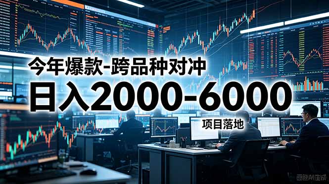今年爆款-跨品种对冲日入2000-6000，项目落地！-瀚洪创业网