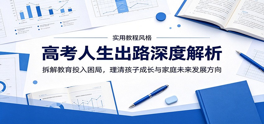 高考人生出路深度解析:拆解教育投入困局,理清孩子成长与家庭未来发展方向-瀚洪创业网