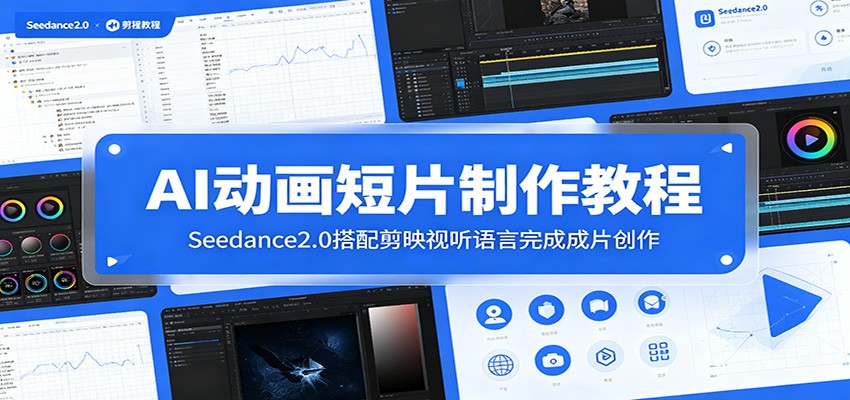 AI动画短片制作教程：Seedance2.0搭配剪映视听语言完成成片创作-瀚洪创业网
