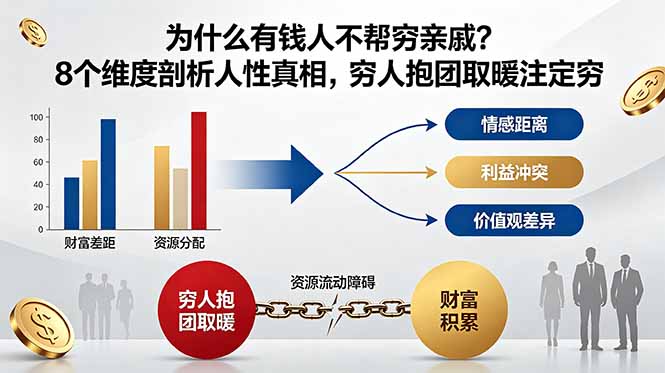 付费文章：为什么有钱人不帮穷亲戚？8个维度剖析人性真相，穷人抱团取暖注定穷-瀚洪创业网