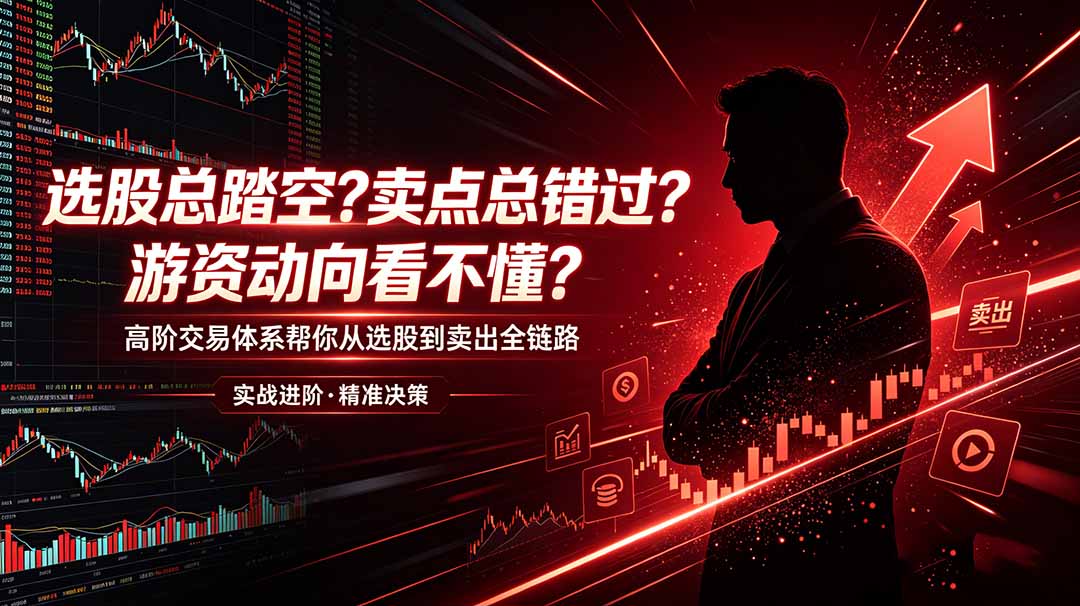 选股总踏空？卖点总错过？游资动向看不懂？高阶交易体系帮你从选股到卖出全链路(更新6月-瀚洪创业网