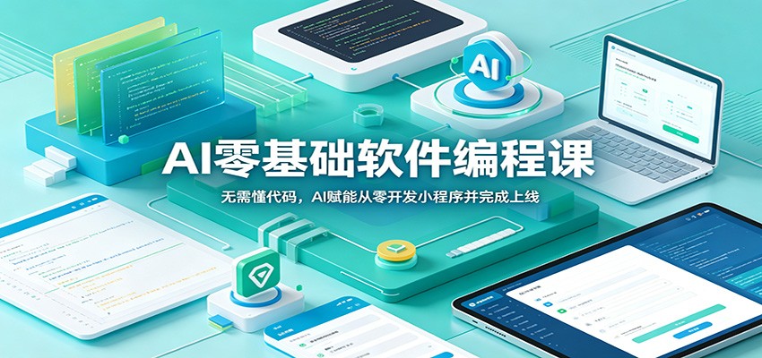 AI零基础软件编程课：无需懂代码，AI赋能从零开发小程序并完成上线-瀚洪创业网