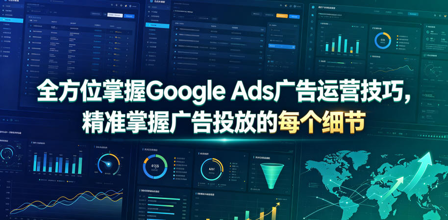 全方位掌握Google Ads广告运营技巧，精准掌握广告投放的每个细节【原创双语字幕】-瀚洪创业网