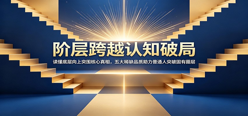 阶层跨越认知破局：读懂底层向上突围核心真相，五大稀缺品质助力普通人突破固有圈层-瀚洪创业网