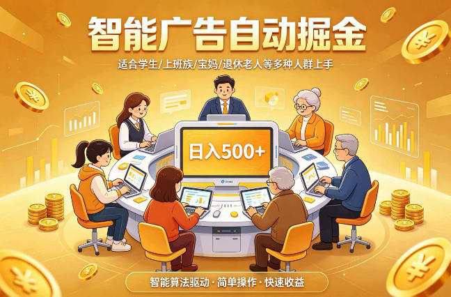 2026年最好做的项目：自动掘金项目，小白轻易上手，单日轻松收入500+【揭秘】-瀚洪创业网