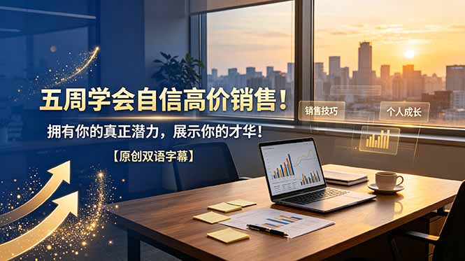 五周学会自信高价销售！拥有你的真正潜力，展示你的才华！【原创双语字幕】-瀚洪创业网