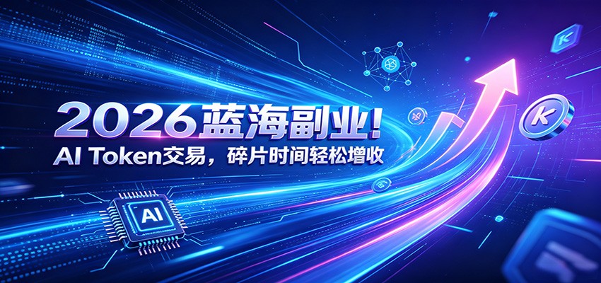 2026蓝海副业！AI Token交易，碎片时间轻松增收-瀚洪创业网