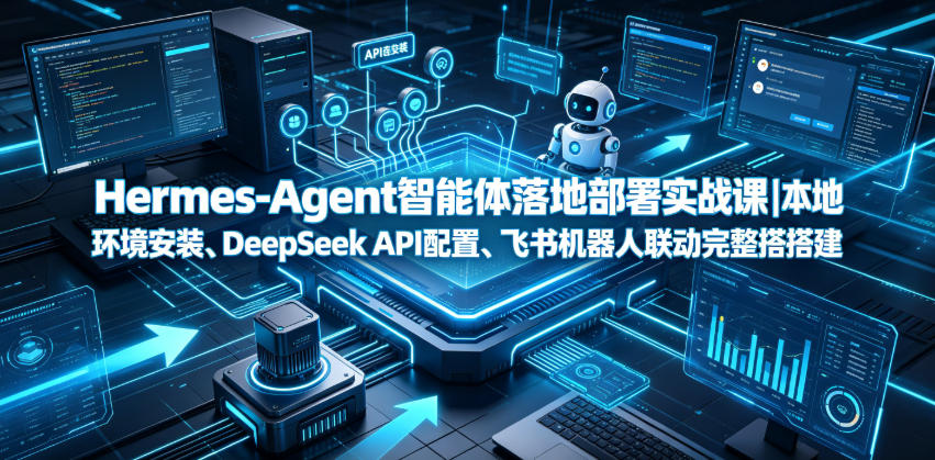 Hermes-Agent智能体落地部署实战课｜本地环境安装、DeepSeek API配置、飞书机器人联动完整搭建教程-瀚洪创业网